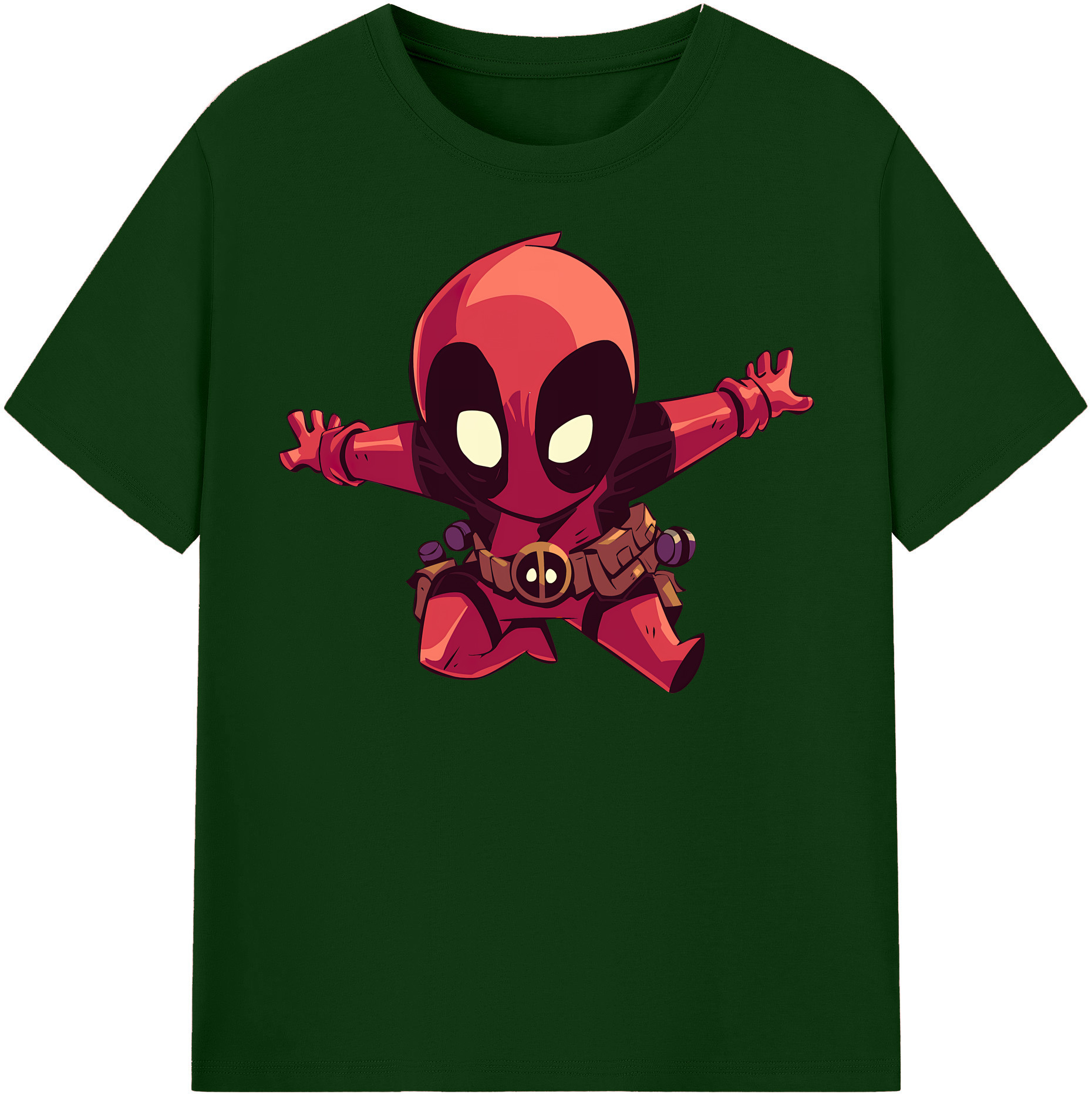 （画像用） Deadpool デッドプール 綿100％半袖Tシャツ（フロントプリント）